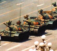 Tank Man Painting by LibertyManiacs