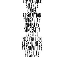 13 Virtues by patriotwordsusa