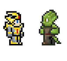 Terraria- Hallowed Armored and Lihzahrd by Joey Schulte
