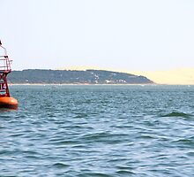 The Red Buoy - Bay of Arcachon, France. by Tiffany Lenoir