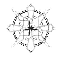 Mandala #110 || Mono by RedBookJournals