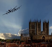 Lancasters over Lincoln by AviationPrints