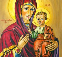 Virgin Marry With Jesus Infant by Lydia Cafarella