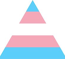 Transgender triangle flag by Margotte