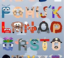 Pixar Alphabet by Mike Boon