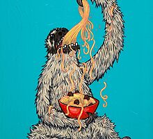 A Sloth Eating Spaghetti by joehavasy