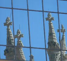 # 3 Downtown Austin, Reflecting Wall...and Song by Navigator