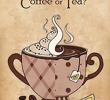 Coffee or Tea? (with text) by Mariya Olshevska