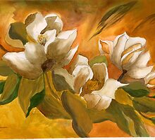 BACKYARD MAGNOLIAS by artsybob