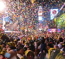 New Years Eve In Time Square by Melissa Purves