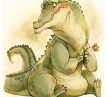 Bashful Croc by Lintufriikki