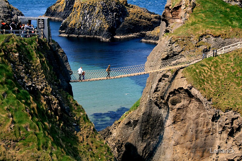 "Rope Bridge, Giant's Causeway, Northern Ireland, UK" by Lenarick