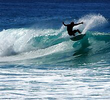 Surfing at Dalmeny by Darren Stones