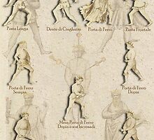 "Grappling and Dagger Positions" Fiore dei Liberi "Getty" by Tracy Mellow