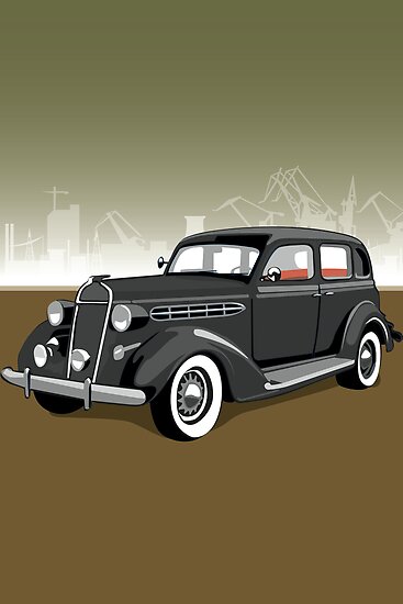 Chrysler gangster car by Lara Allport