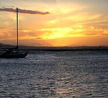 Evening sky at the town of 1770 by Virginia McGowan