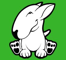 Side Sit English Bull Terrier by Sookiesooker