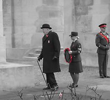 Remembrance Day, Leicester by fenster