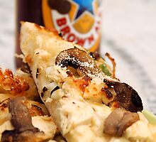 Garlic Pizza and a Newcastle by Rachel Valley