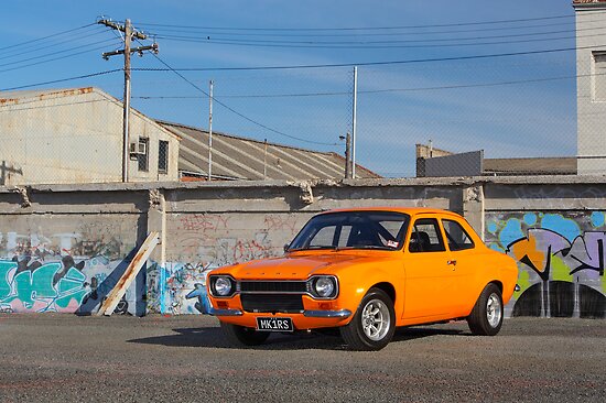 Orange Ford Escort Mk1 by John Jovic