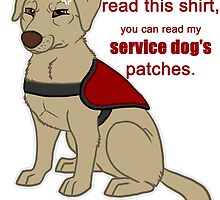 If you can read this - Service Dog by tiewolf