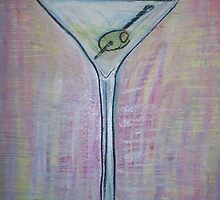 martini with olive by Gina Syracuse