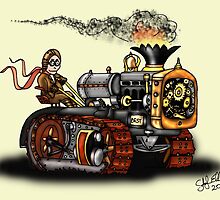 Steampunk Best Tractor 1923 by squigglemonkey