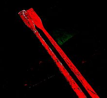 a pair of red oars by ragman