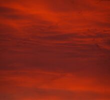 Red Sky In Morning Sailors Warning by Kat Miller