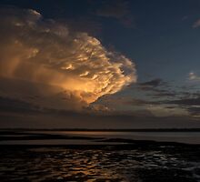 Thunder and Lightening _ Pumicestone Passage by Barbara Burkhardt
