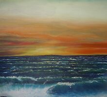 Sandy Hook Sunset (2) by Yianni Digaletos