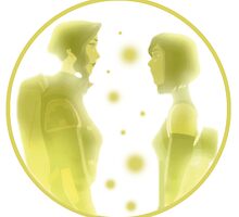 Korra and Asami by AquaDuelist