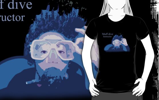 Muff dive instructor womens inc dark colour design by Katja F nss