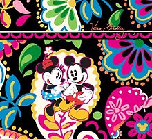 Vera Bradley Mickey Minnie iPhone case by Emily2015