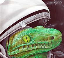 snake in the space by MrKlevra