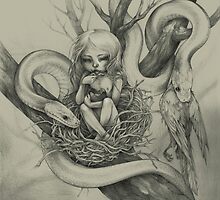 Snake Child (alternate colour) by fioski