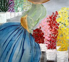 Mme at the Flower Market by RoyAllen Hunt