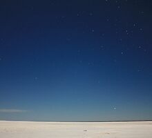 Starlit Sky over Lake Eyre by Tim Coleman