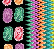 CHEVRON ROSES by Heaven7