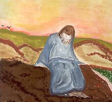 Jesus in prayer by Anne Gitto