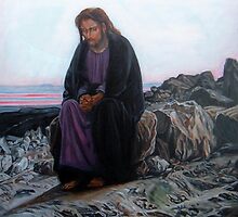 Christ in the wilderness after Ivan Nikolaevich Kramskoi by Hidemi Tada