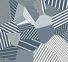 Finite resistance #83 - Voronoi Stripes by EsqueDesign