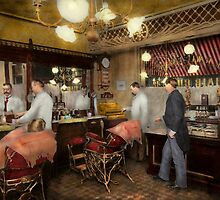 Barber - L.C. Wiseman Barbershop, NY 1895 by Mike Savad