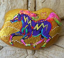 Rock 'N' Ponies - GOLD RUSH PONY by louisegreen