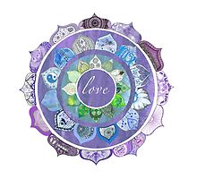 Positive Intentions Lotus Mandala by 100mandalas