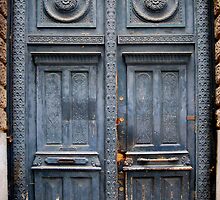 Blue Door - Lille by Karen Martin