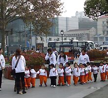 Chinese school children by Patrick Czaplewski