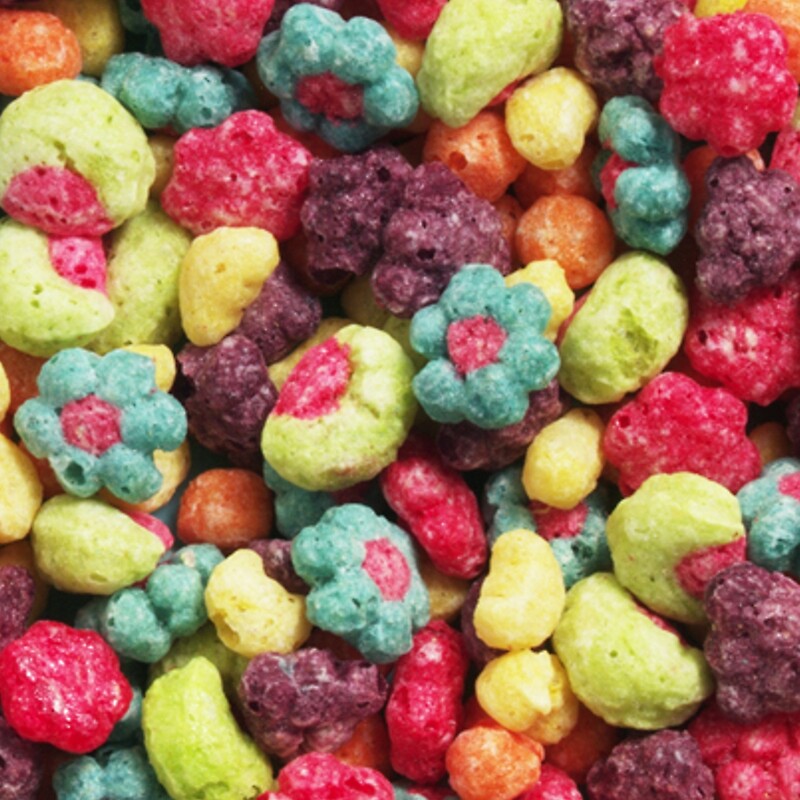 "Fruit Shaped Cereal" Throw Pillows by gasm Redbubble