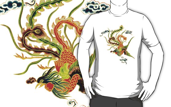 Asian Art Chinese Phoenix by Zehda