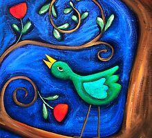 PASAREA MAIASTRA 1 ( MIRACULOUS BIRD 1 ) by ART PRINTS ONLINE by artist SARA CATENA